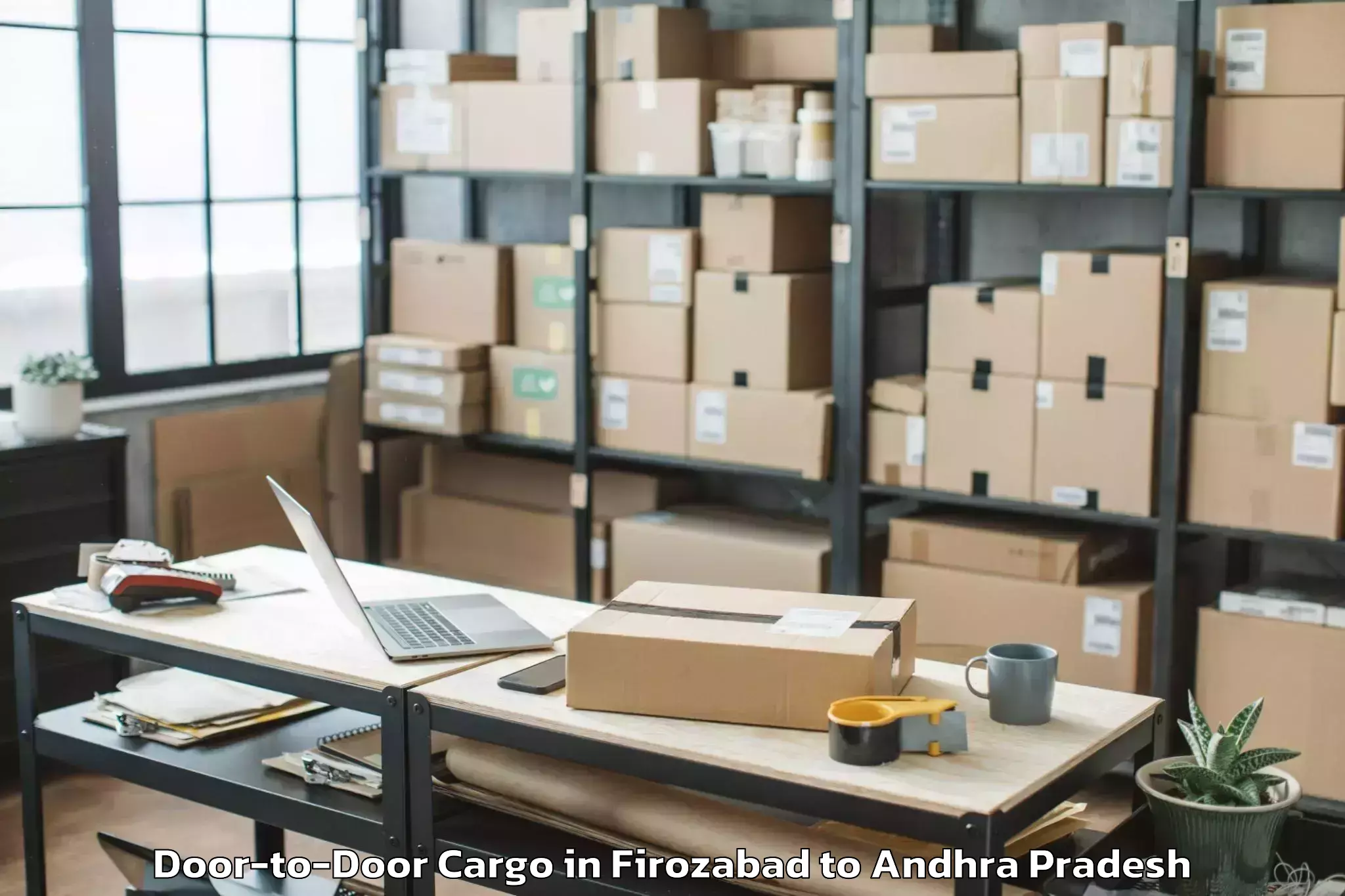 Top Firozabad to Cherukupalli Door To Door Cargo Available